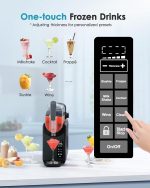 Slushie Machine, No Ice Needed Slushy Machine for Home, Professional Frozen Drink Maker, Self-Cleaning, 5 Preset Programs, Frozen Margaritas, Frappés, Milkshake. - Image 7