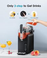 Slushie Machine, No Ice Needed Slushy Machine for Home, Professional Frozen Drink Maker, Self-Cleaning, 5 Preset Programs, Frozen Margaritas, Frappés, Milkshake. - Image 5