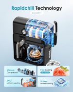 Slushie Machine, No Ice Needed Slushy Machine for Home, Professional Frozen Drink Maker, Self-Cleaning, 5 Preset Programs, Frozen Margaritas, Frappés, Milkshake. - Image 4