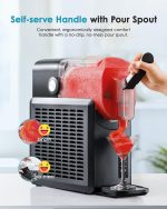 Slushie Machine, No Ice Needed Slushy Machine for Home, Professional Frozen Drink Maker, Self-Cleaning, 5 Preset Programs, Frozen Margaritas, Frappés, Milkshake. - Image 3